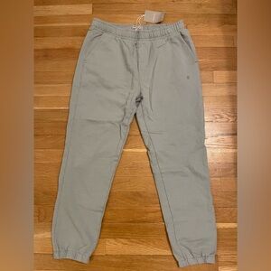 Gray Elastic Waist Sweatpants for Casual Comfort